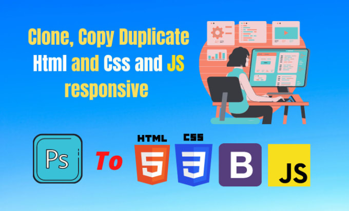 Gig Preview - Copy clone or duplicate any HTML, CSS, javascript website