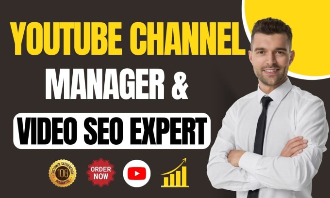 Gig Preview - Be your youtube channel manager and video seo expert