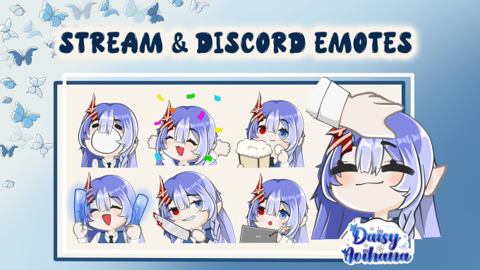 Gig Preview - Create custom cute chibi animated emotes for your stream and discord