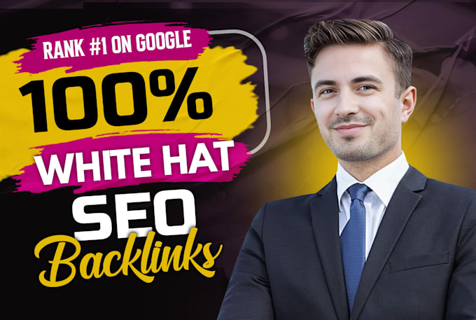 Gig Preview - Off page SEO backlinks white hat manual link building service for top ranking