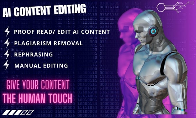 Gig Preview - Rewrite edit and proofread ai content