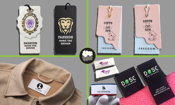 Bestseller - design clothing label, hang tag, size tag, neck label, wash label clothing brand