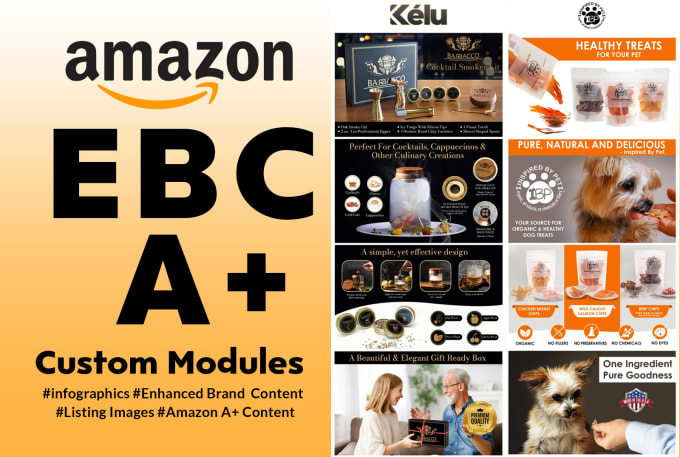 Gig Preview - Do impressive amazon ebc enhanced brand content, a plus content, listing images