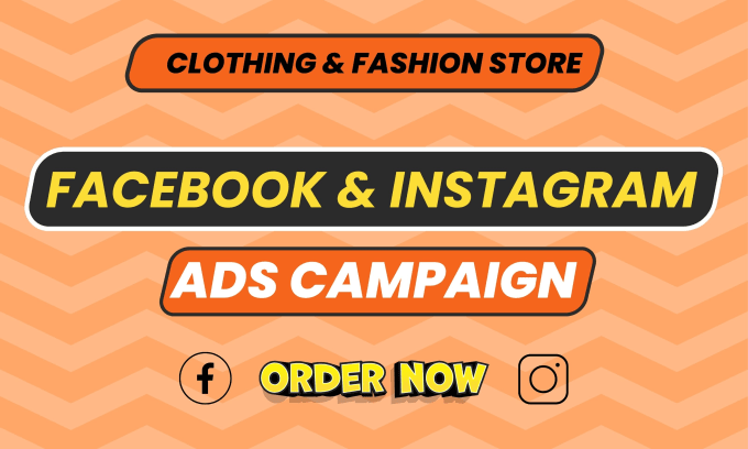 Gig Preview - Setup your clothing and fashion store facebook ads campaign, instagram ads