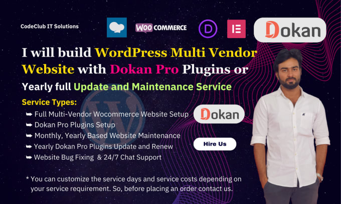 Gig Preview - Create a dokan multivendor ecommerce website, maintenance and fix dokan issues