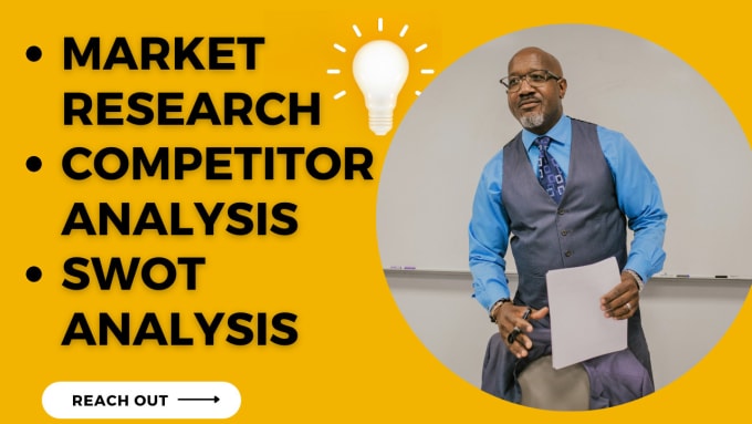 Gig Preview - Do market research, competitor analysis and swot analysis