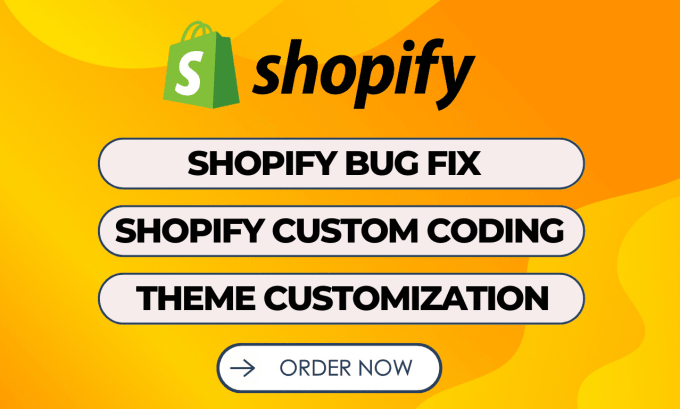 Gig Preview - Do shopify bug fix, shopify custom coding and theme customization