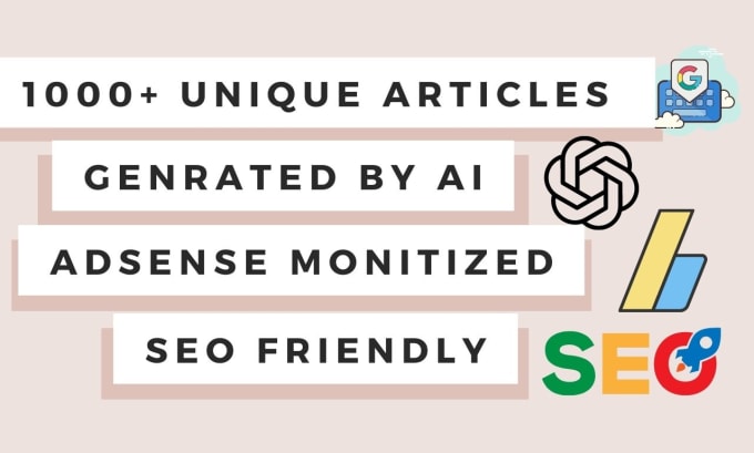 Gig Preview - Create an wp site for ai automated blogging with 1000 articles chatgpt openai