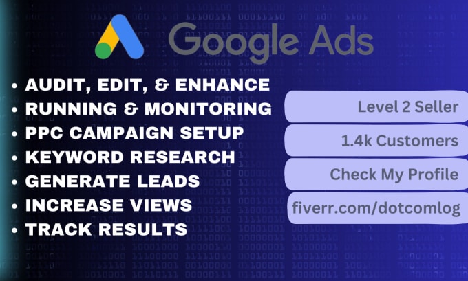 Gig Preview - Setup and run google ads PPC campaign for targetted traffic