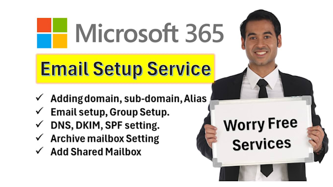 Gig Preview - Setup microsoft 365, archive mailbox, shared mailbox