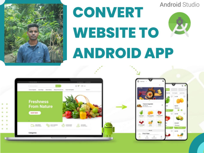 Gig Preview - Convert website to android app using webview