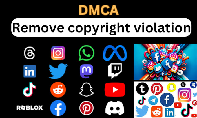 Gig Preview - Takedown harassing defaming reports to google, yt,tiktok,fb,ig,reddit,x by dmca