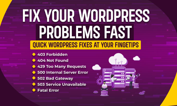 Gig Preview - Fix wordpress issues or errors quickly and efficiently