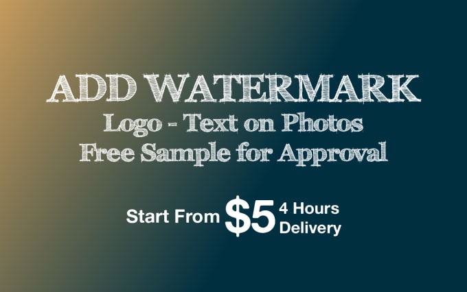 Gig Preview - Add watermark logo or add text image up to 1000 photos under 24 hours