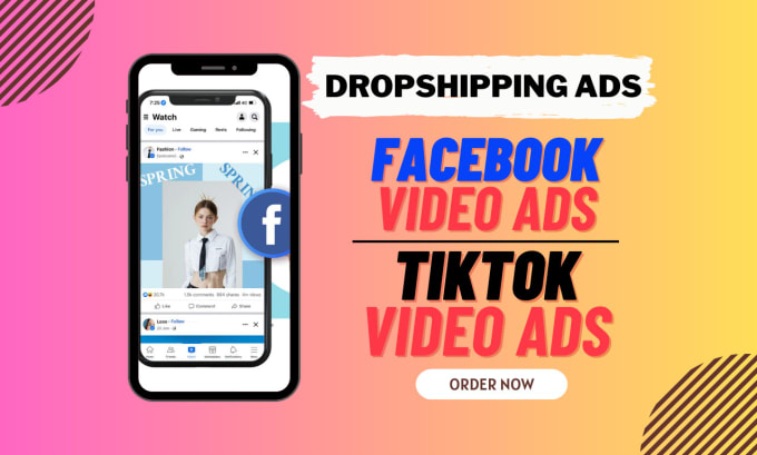 Gig Preview - Create dropshipping video ads and tiktok ads