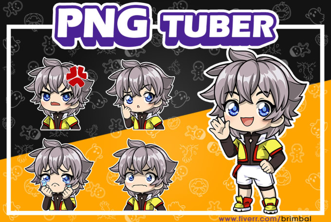 Gig Preview - Draw pngtuber for your vtuber stream in chibi style