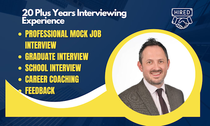 Gig Preview - Provide expert mock job interview, mock school interview, coaching and feedback