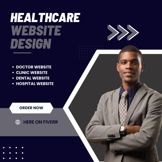 Gig Preview - Design healthcare website doctor medical clinic hospital website, landing page