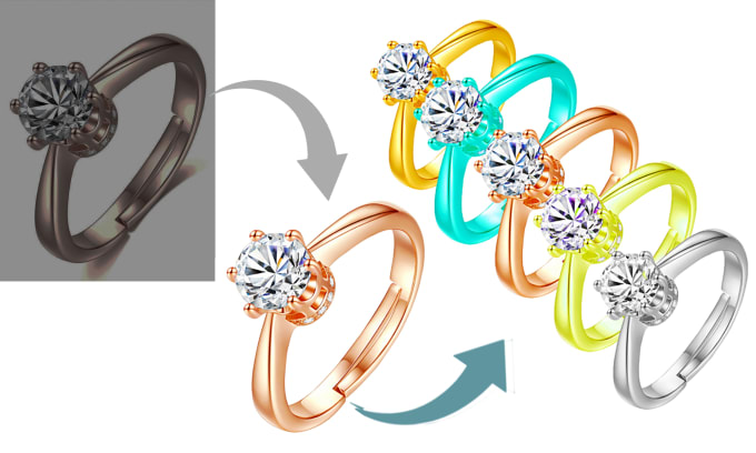 Bestseller - edit  any type of jewelry image to the customer service