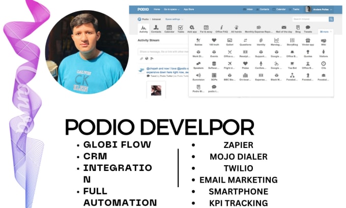 Gig Preview - Develop your podio full automation CRM for your business