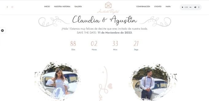 Gig Preview - Design smart web invitations for your wedding