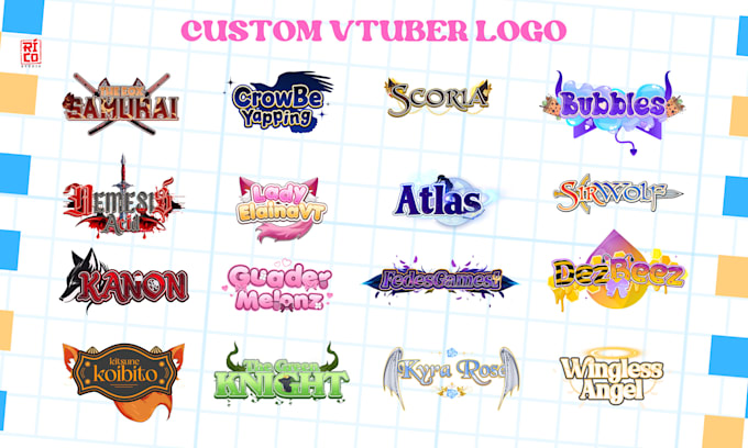 Gig Preview - Create awesome vtuber logo for stream and branding