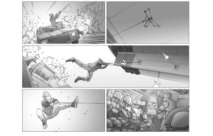 Gig Preview - Make a professional storyboard for movie