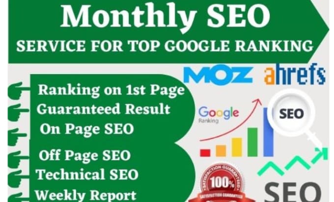 Gig Preview - Provide white hat SEO link building service monthly package