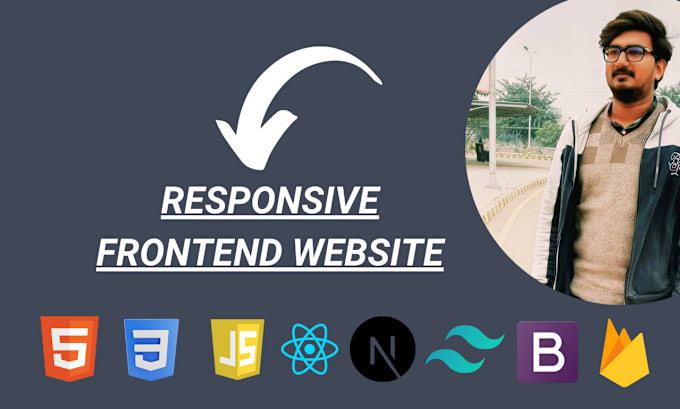 Gig Preview - Make responsive front end website in react