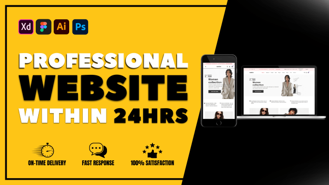 Gig Preview - Design a professional responsive html website or landing page