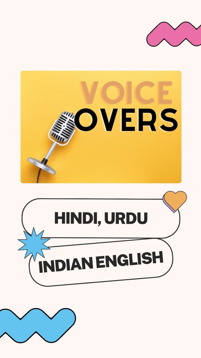 Gig Preview - Record your hindi, urdu and indian english voice overs