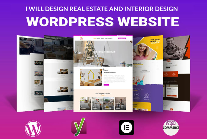 Gig Preview - Design modern real estate wordpress website or landing page