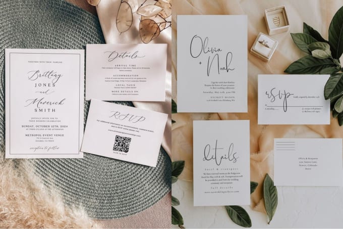 Gig Preview - Design amazing wedding stationery and welcome sign bundle