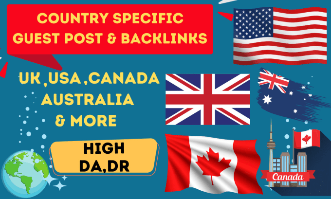 Gig Preview - Publish country specific guest post with authority backlinks