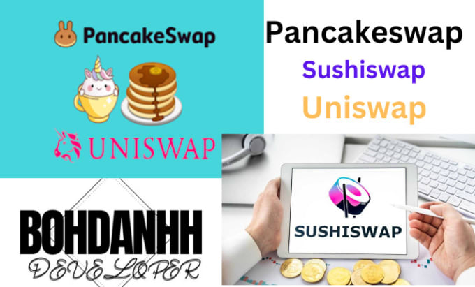 Gig Preview - Fork pancake swap, sushiswap, uniswap and crypto exchange website