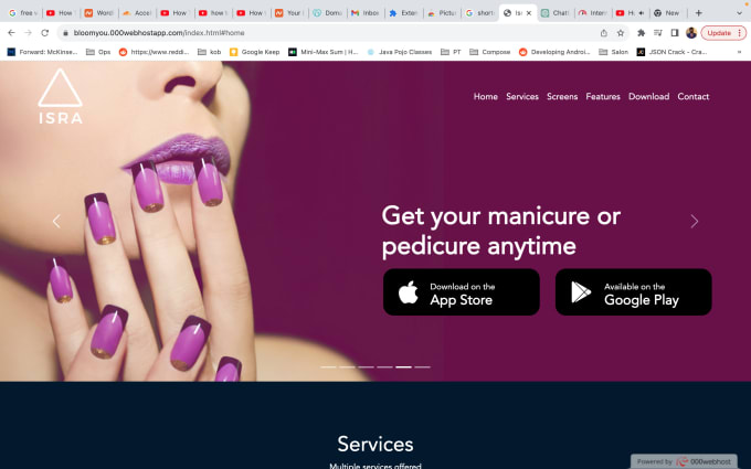 Gig Preview - Make beauty salon website, hair extension, spa and barber website