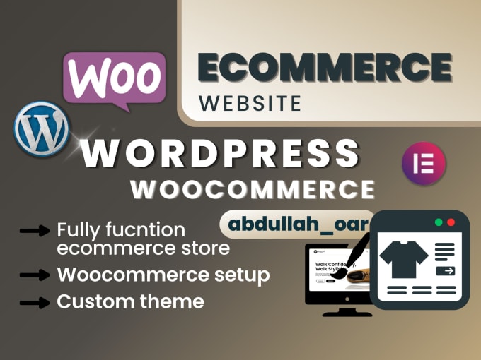 Gig Preview - Design wordpress woocommerce website, ecommerce store