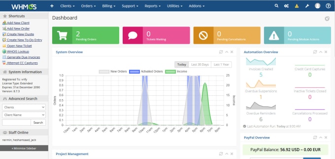 Gig Preview - Do full whmcs setup and installation with whm cpanel server