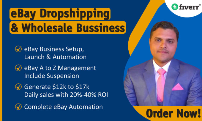 Gig Preview - Do ebay dropshipping business and wholesale with top ebay listings