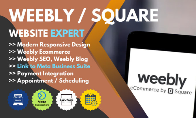 Gig Preview - Weebly website, weebly website design, weebly redesign, weebly SEO, weebly store