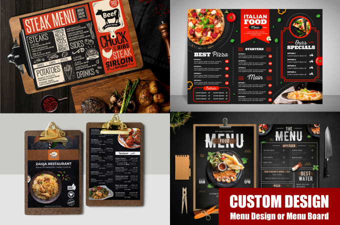 Gig Preview - Design restaurant menu, food menu or menu board or poster