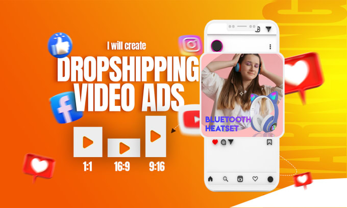 Gig Preview - Create dropshipping video ads and facebook ads