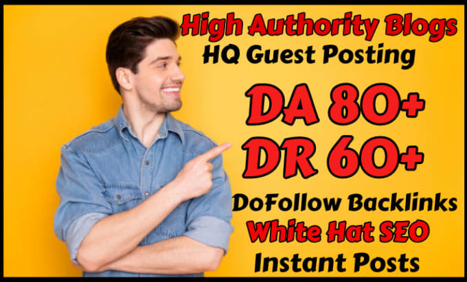 Gig Preview - Do high da guest post on da80 blog, SEO dofollow backlinks