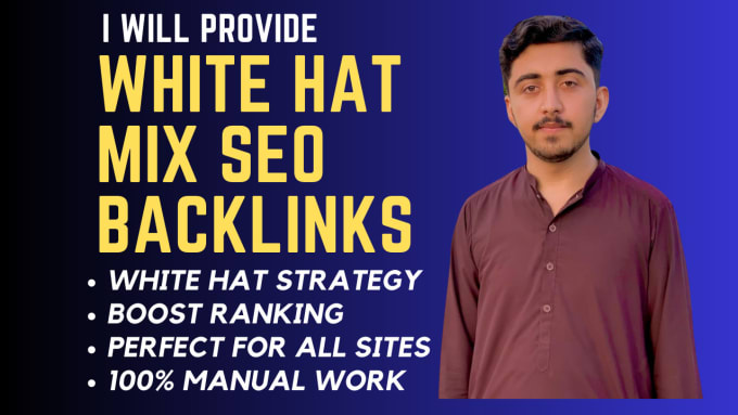 Gig Preview - Make high quality mixed white hat SEO backlinks for link building google ranking