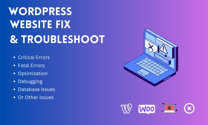 Gig Preview - Troubleshoot your wordpress website