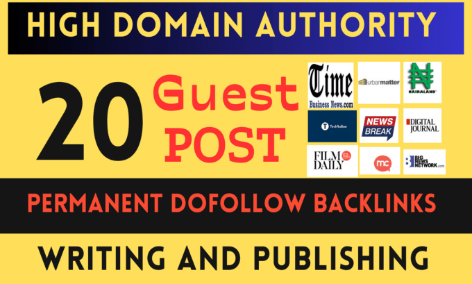 Gig Preview - Premium guest post on news article with dofollow guest post