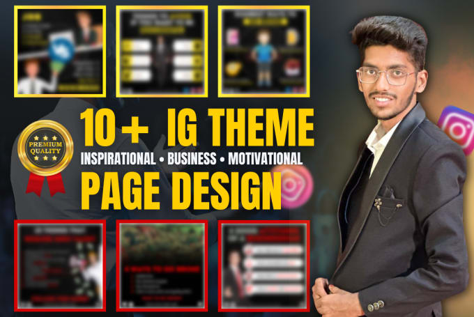 Bestseller - design instagram post and story for your theme page