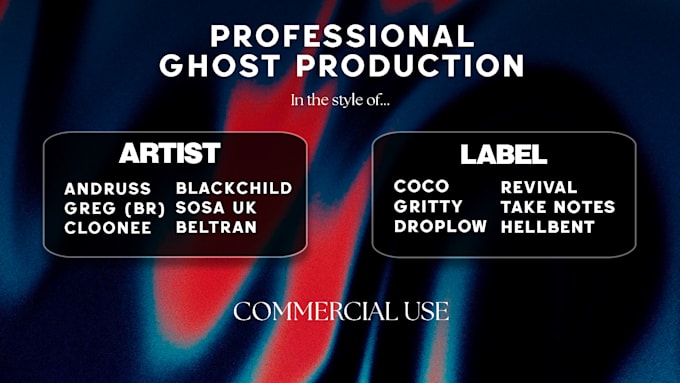 Gig Preview - Ghost produce you minimal deep tech, tech house, latin house