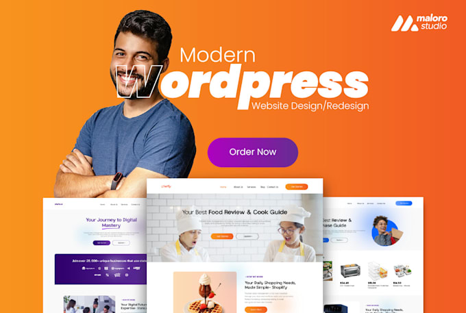 Gig Preview - Develop a stunning modern wordpress site for your business