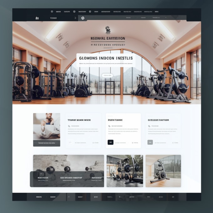 Gig Preview - Build modern fitness gym website, personal trainer, sports,